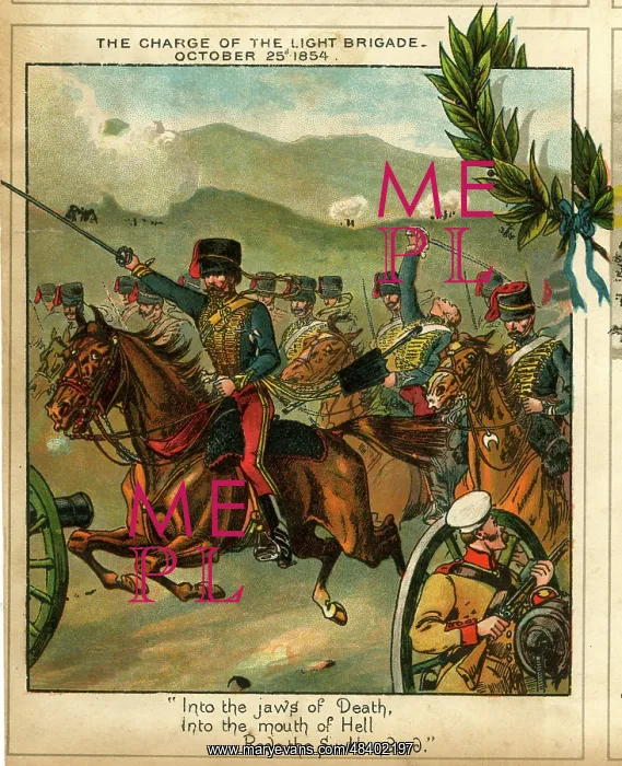 : Charge of the Light Brigade, 25 October 1854 : Charge of the Light Brigade, 25 October 1854