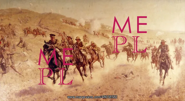 : Charge of the mounted brigade at El-Mughar, WW1 : Charge of the mounted brigade at El-Mughar, WW1