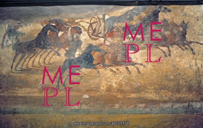 : Chariot Race Mural Pompeii : Chariot Race Mural Pompeii