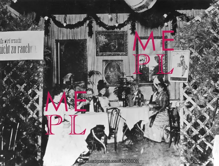 : Charity event in Munich, 1890 : Charity event in Munich, 1890