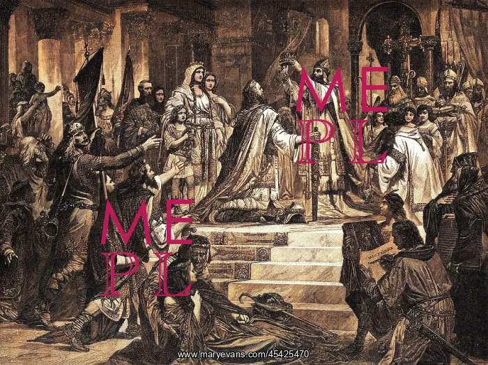 : CHARLEMAGNE CROWNED : CHARLEMAGNE CROWNED