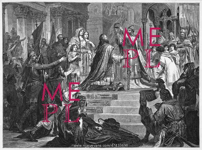 : CHARLEMAGNE CROWNED : CHARLEMAGNE CROWNED