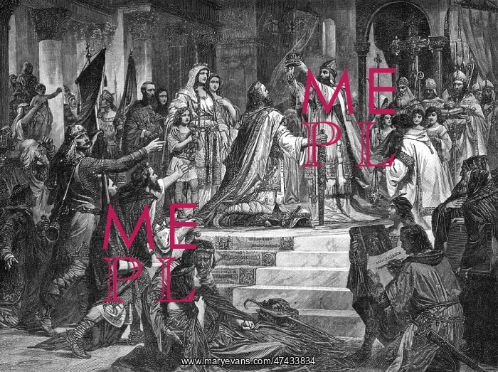 : CHARLEMAGNE CROWNED : CHARLEMAGNE CROWNED