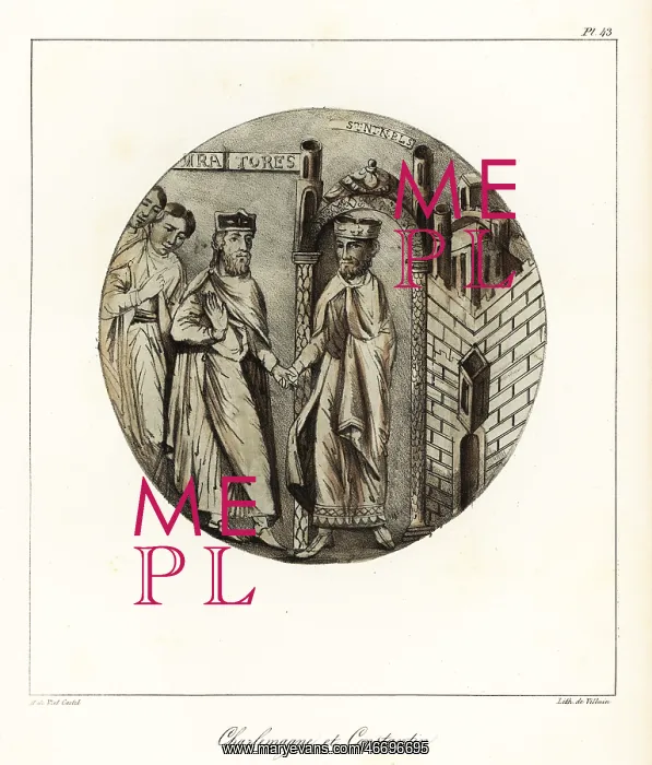 : Charlemagne, King of the Franks, with Constantine : Charlemagne, King of the Franks, with Constantine