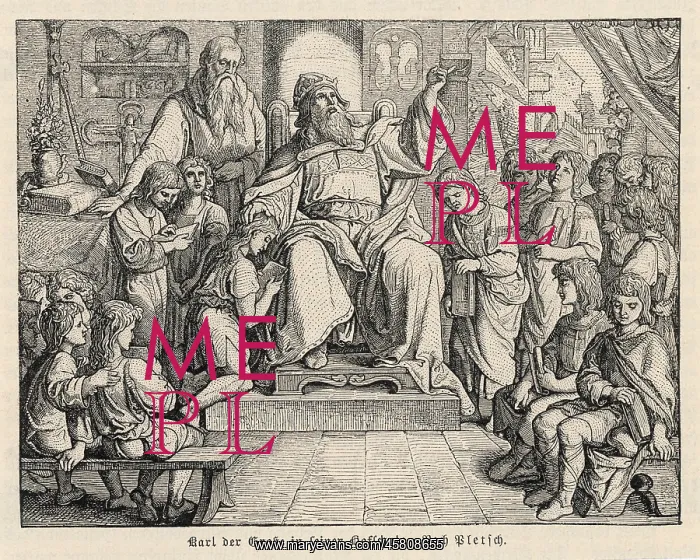 : CHARLEMAGNE IN SCHOOL : CHARLEMAGNE IN SCHOOL
