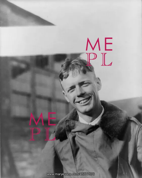 : Charles A. Lindbergh at Curtiss Field, Long : Charles A. Lindbergh at Curtiss Field, Long