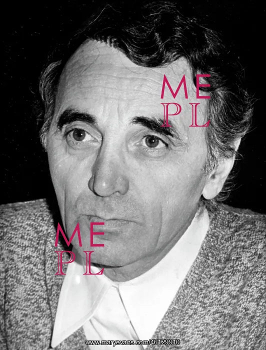 : Charles Aznavour, popular singer : Charles Aznavour, popular singer
