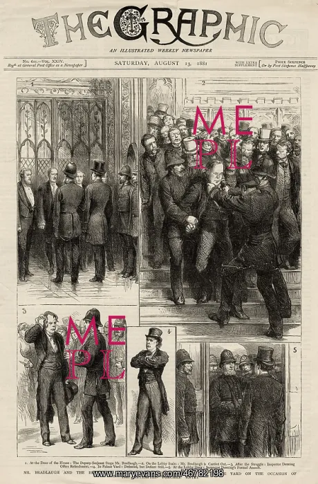 : Charles Bradlaugh at House of Commons : Charles Bradlaugh at House of Commons