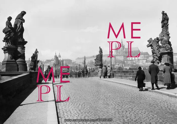 : The Charles Bridge in Prague, 1936 : The Charles Bridge in Prague, 1936