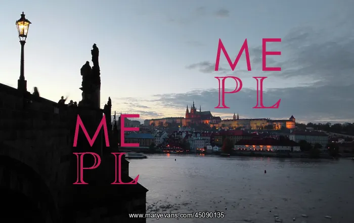 : Charles Bridge and view to Prague Castle, Prague : Charles Bridge and view to Prague Castle, Prague
