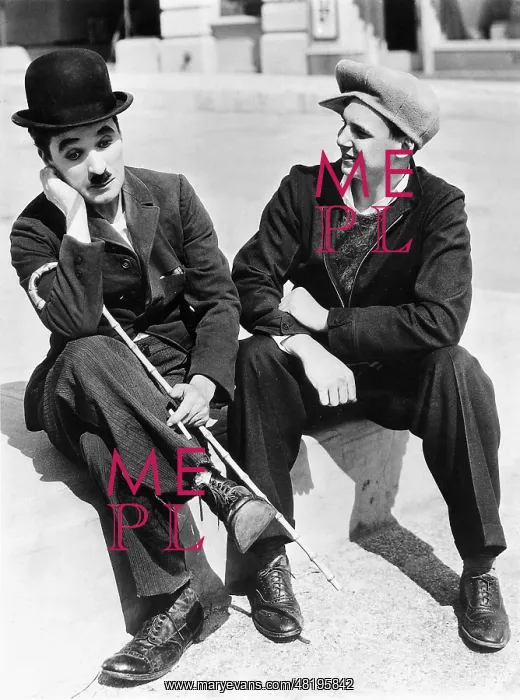 : Charles Chaplin and Jackie Coogan, 1935 : Charles Chaplin and Jackie Coogan, 1935