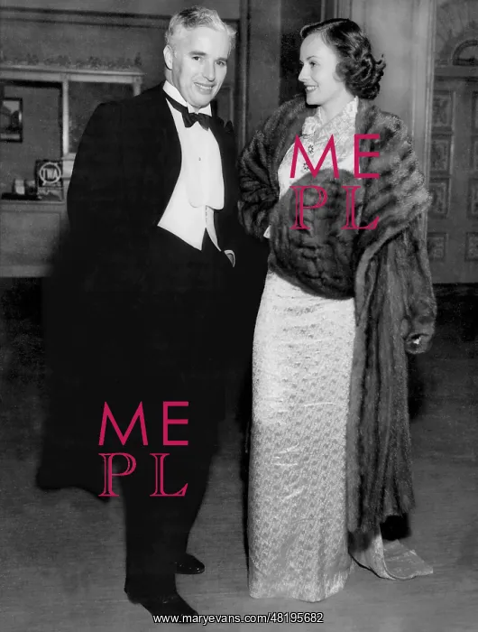 : Charles Chaplin and Paulette Goddard, 1933 : Charles Chaplin and Paulette Goddard, 1933