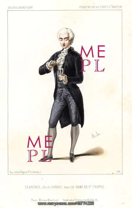 : Charles Clarence as Charles d'Arbel in La : Charles Clarence as Charles d'Arbel in La