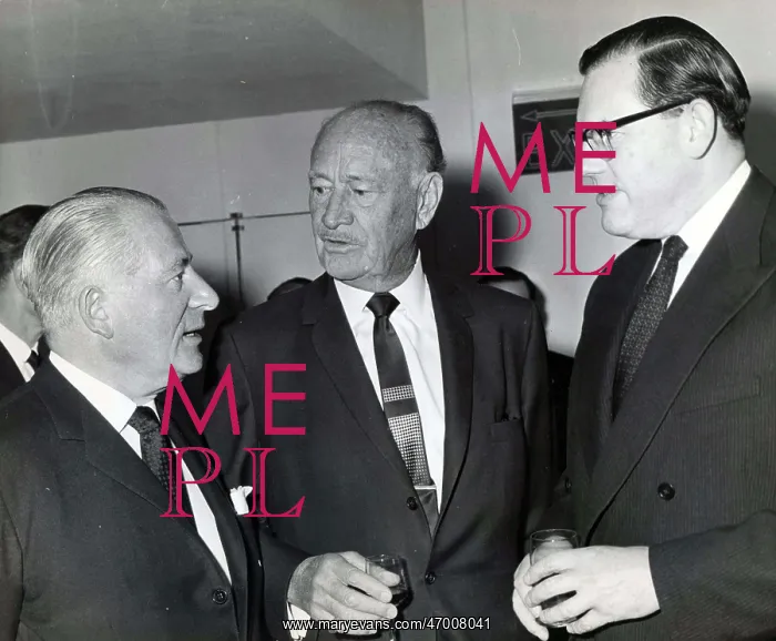 : Charles Clore, Conrad Hilton and Reginald Maudling : Charles Clore, Conrad Hilton and Reginald Maudling