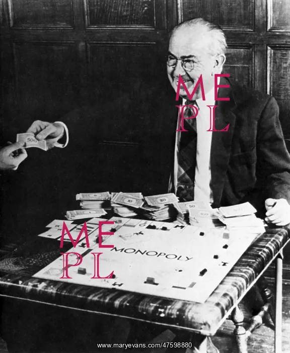 : Charles Darrow with Monopoly : Charles Darrow with Monopoly