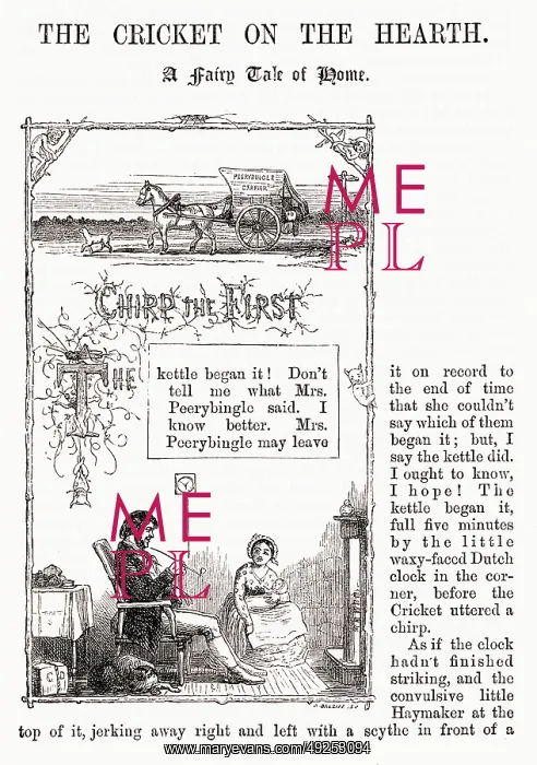 : Charles Dickens books - The Cricket on the Hearth : Charles Dickens books - The Cricket on the Hearth