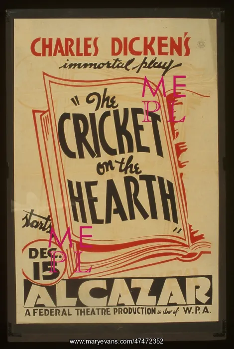 : Charles Dickens immortal play The Cricket on the Hearth : Charles Dickens immortal play The Cricket on the Hearth