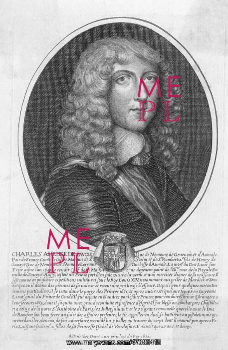 : CHARLES DUC DE NEMOURS : CHARLES DUC DE NEMOURS