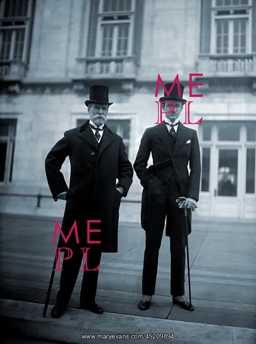 : Charles Evans Hughes with young Benjamin ? : Charles Evans Hughes with young Benjamin ?