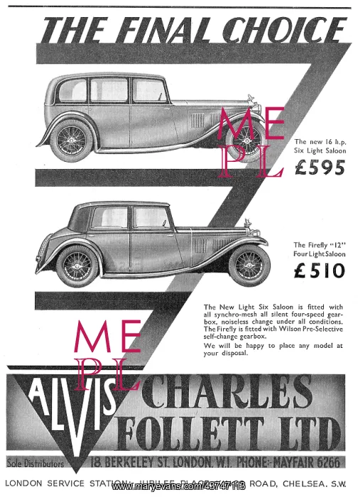 : Charles Follet - Alvis Speed Twenty : Charles Follet - Alvis Speed Twenty