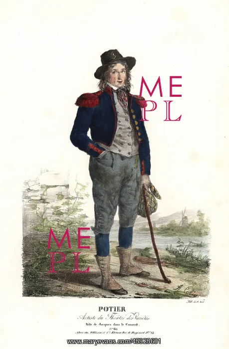 : Charles Gabriel Potier as Jacques in The Conscript, 1824 : Charles Gabriel Potier as Jacques in The Conscript, 1824