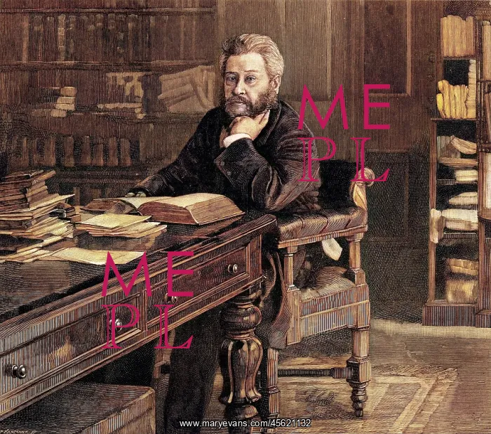 : Charles Hadden Spurgeon (at desk) : Charles Hadden Spurgeon (at desk)