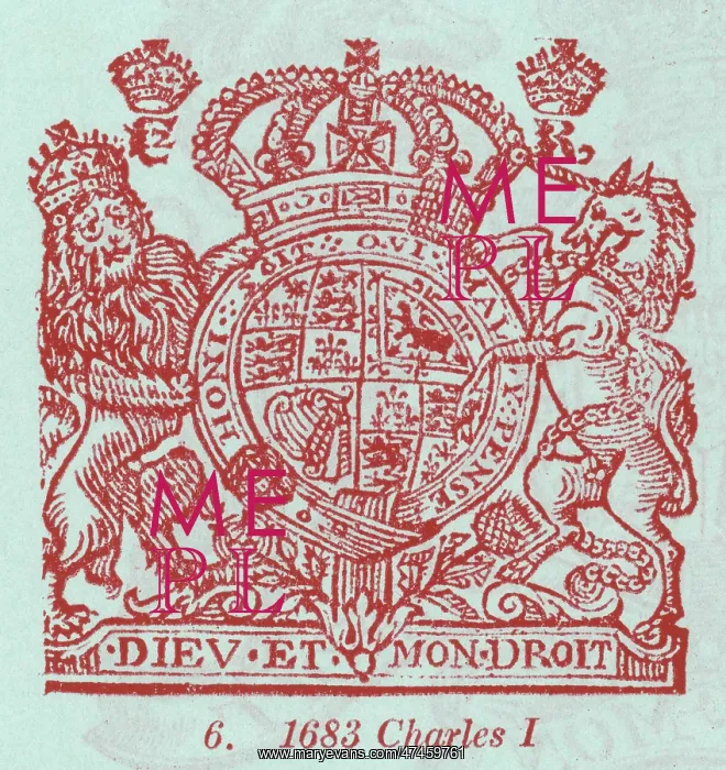  : CHARLES I COAT OF ARMS