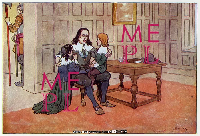 : Charles I is saying goodbye to his children : Charles I is saying goodbye to his children