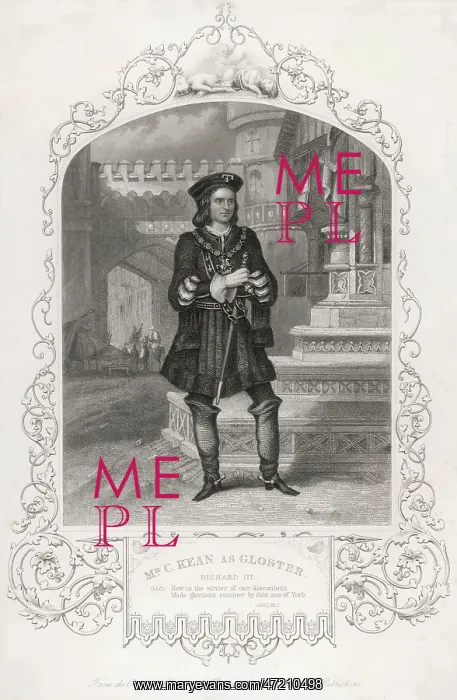 : Charles Kean as Gloucester : Charles Kean as Gloucester