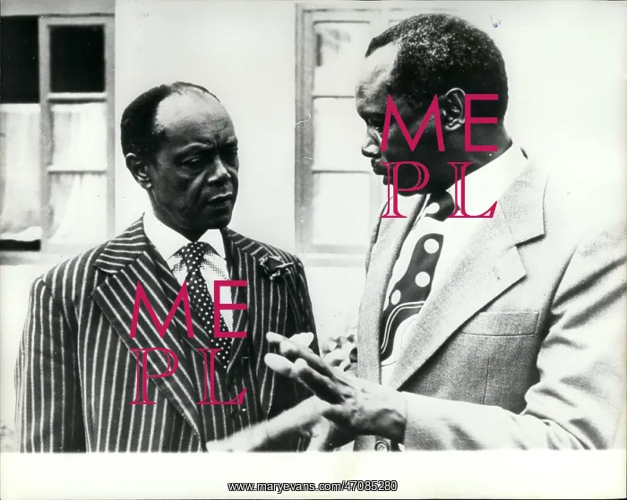 : Charles Njonjo and Daniel Arap Moi, Nairobi, Kenya : Charles Njonjo and Daniel Arap Moi, Nairobi, Kenya