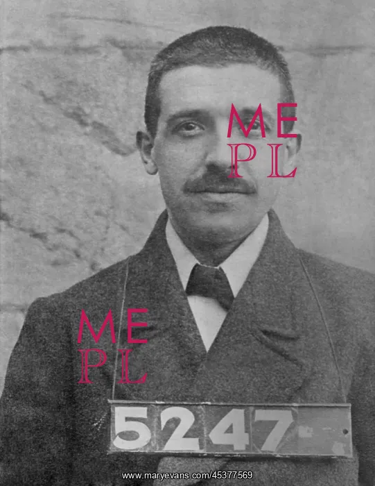 : Charles Ponzi, in a 1911 mug shot after he : Charles Ponzi, in a 1911 mug shot after he