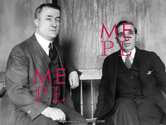 : Charles Ponzi (right), William J. Foley ? : Charles Ponzi (right), William J. Foley ?