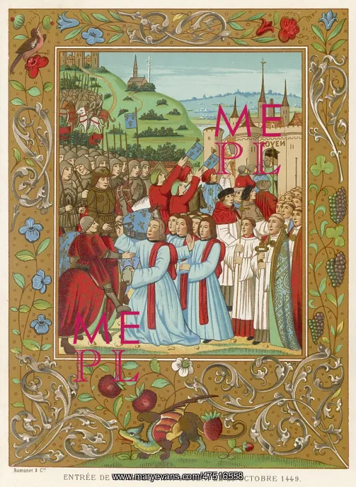 : CHARLES VII ENTERS ROUEN : CHARLES VII ENTERS ROUEN