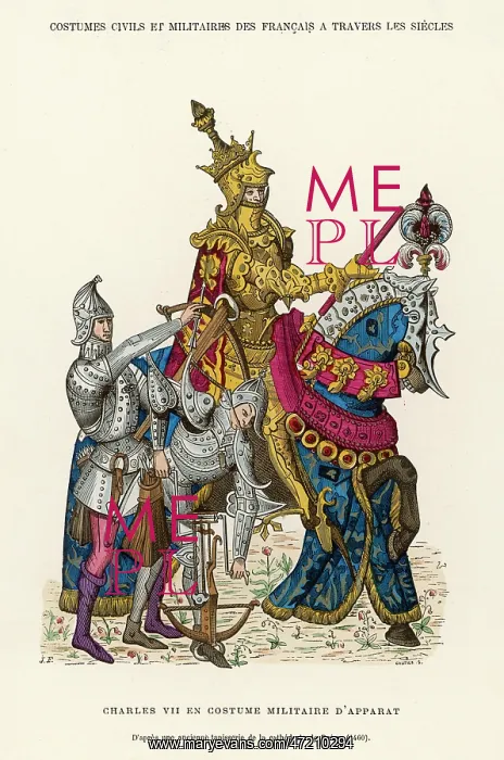 : CHARLES VII ON HORSE : CHARLES VII ON HORSE