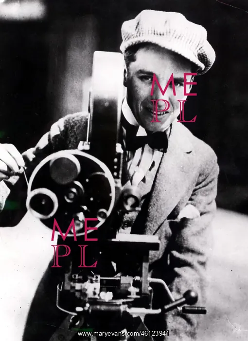 : Charlie Chaplin, actor and director, as a young man : Charlie Chaplin, actor and director, as a young man