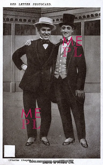 : Charlie Chaplin and friend : Charlie Chaplin and friend