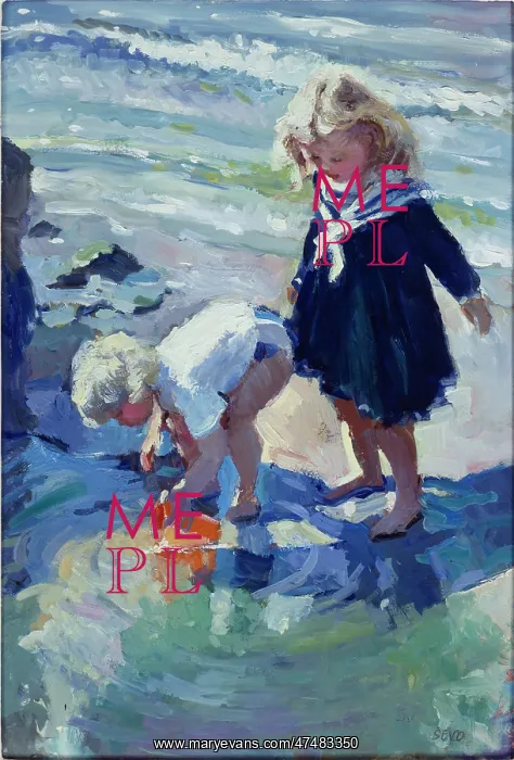  : Charlie and Tamsin Looking for Crabs