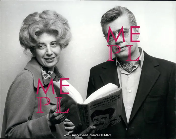 : Charlotte Chandler, author, and John May, actor : Charlotte Chandler, author, and John May, actor