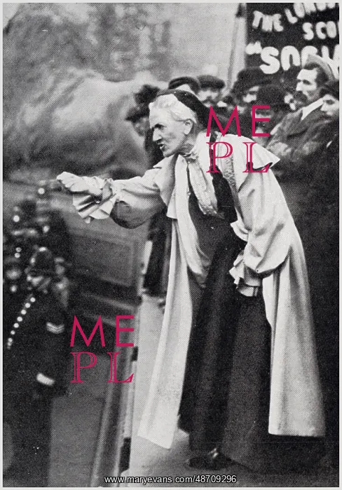 : Charlotte Despard, Suffragette in Trafalgar Square 1908 : Charlotte Despard, Suffragette in Trafalgar Square 1908