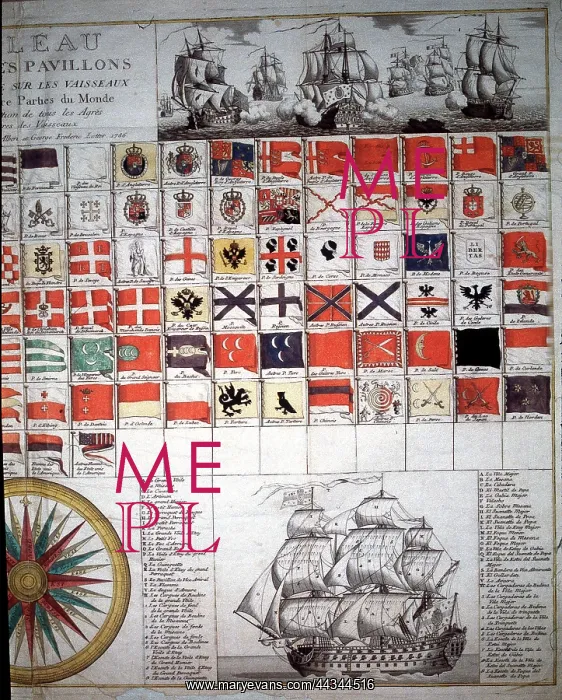 : Chart of the flags of the sea-faring nations of the World : Chart of the flags of the sea-faring nations of the World