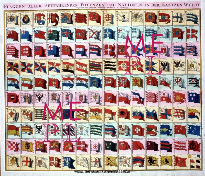 : Chart of the flags of the sea--faring nations of the World : Chart of the flags of the sea--faring nations of the World