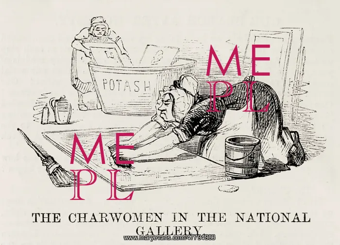 : Charwomen in the National Gallery : Charwomen in the National Gallery