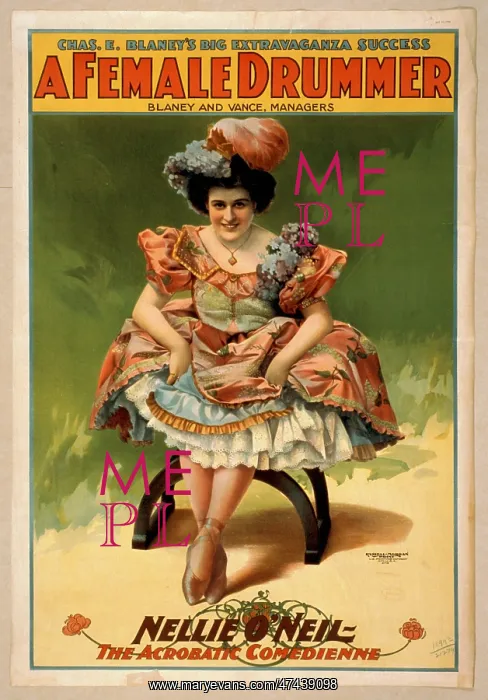 : Chas. E. Blaney's big extravaganza success, A female drummer : Chas. E. Blaney's big extravaganza success, A female drummer