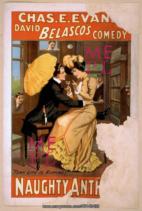 : Chas. E. Evans... David Belasco's comedy, Naughty Anthony : Chas. E. Evans... David Belasco's comedy, Naughty Anthony