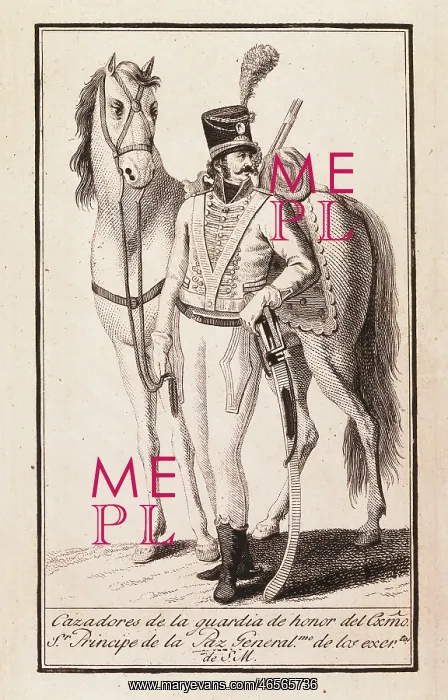 : Chasseur of the Godoy's honour guard, of His : Chasseur of the Godoy's honour guard, of His