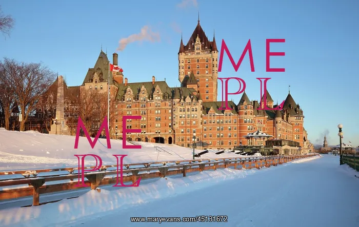 : Chateau Frontenac and Dufferin Terrace, Quebec : Chateau Frontenac and Dufferin Terrace, Quebec