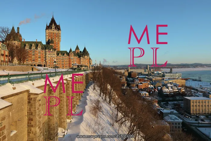 : Chateau Frontenac and Dufferin Terrace, Quebec : Chateau Frontenac and Dufferin Terrace, Quebec