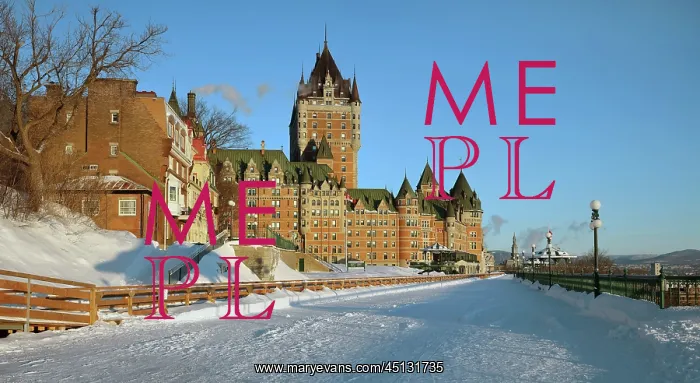 : Chateau Frontenac and Dufferin Terrace, Quebec : Chateau Frontenac and Dufferin Terrace, Quebec