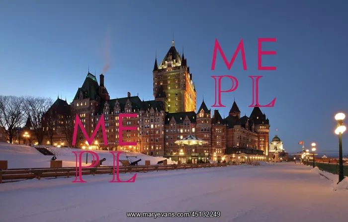: Chateau Frontenac and Dufferin Terrace, Quebec : Chateau Frontenac and Dufferin Terrace, Quebec
