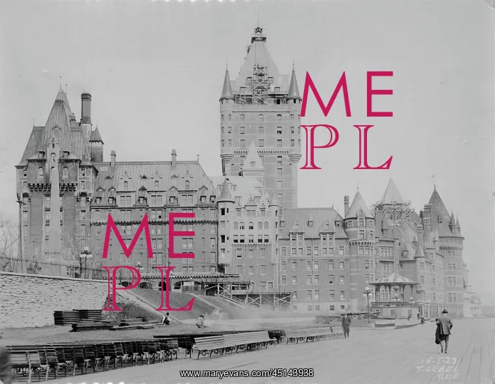 : Chateau Frontenac and Dufferin Terrace, Quebec : Chateau Frontenac and Dufferin Terrace, Quebec